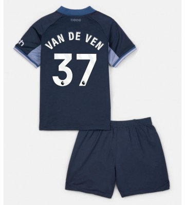 Tottenham Hotspur Micky van de Ven #37 Replika Babytøj Udebanesæt Børn 2023-24 Kortærmet (+ Korte bukser)